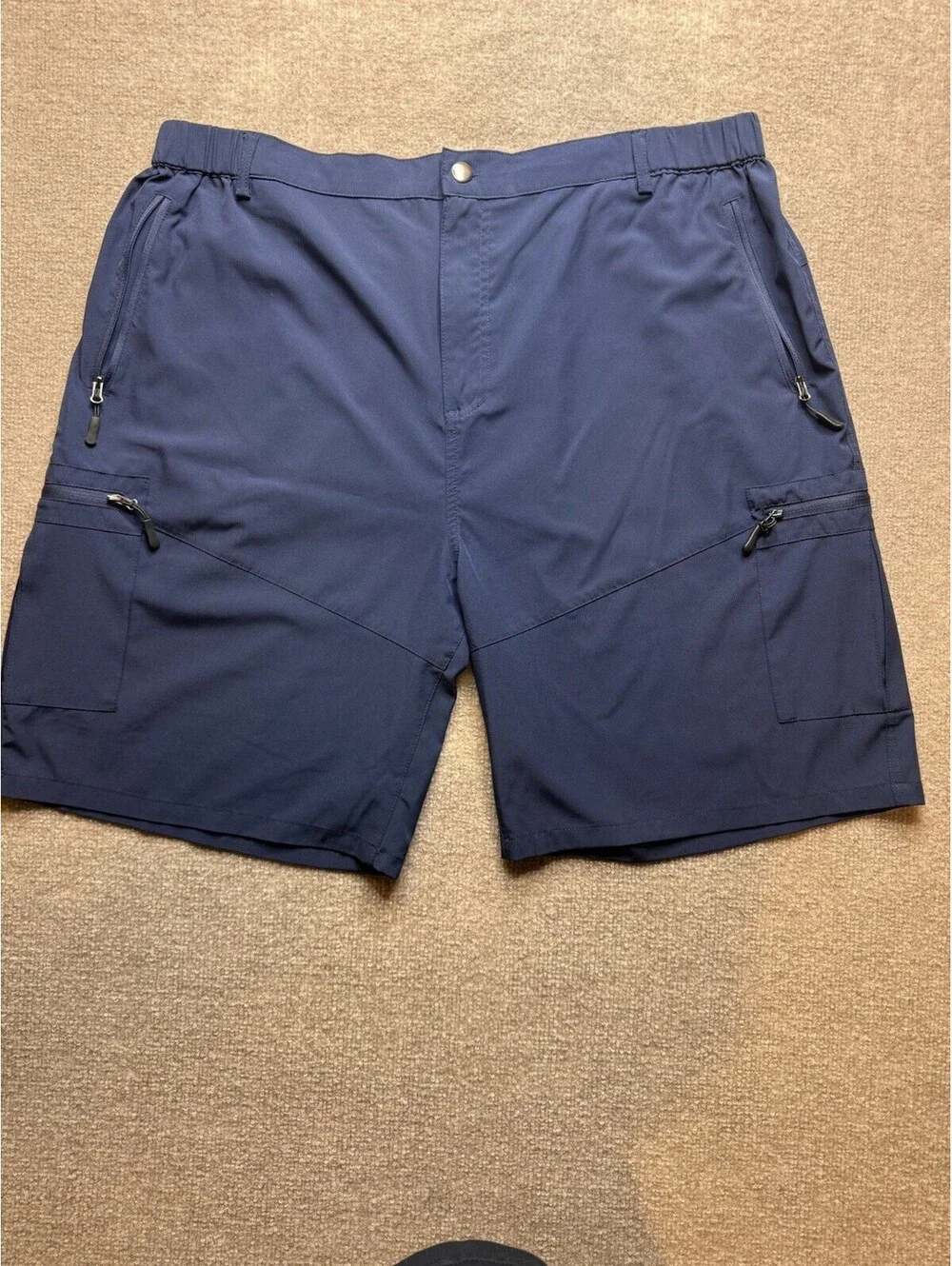 Pudolla Men's 3X Outdoor Navy Blue Hybrid Shorts XXXL (976)